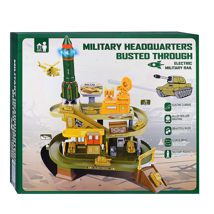 Парковка ZX-027A "Игровой паркинг" (свет, звук, 3 металл машины, самолет) в коробке