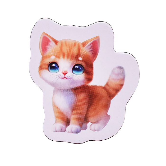 Магнитная игра-одевашка "Девочка с котенком"