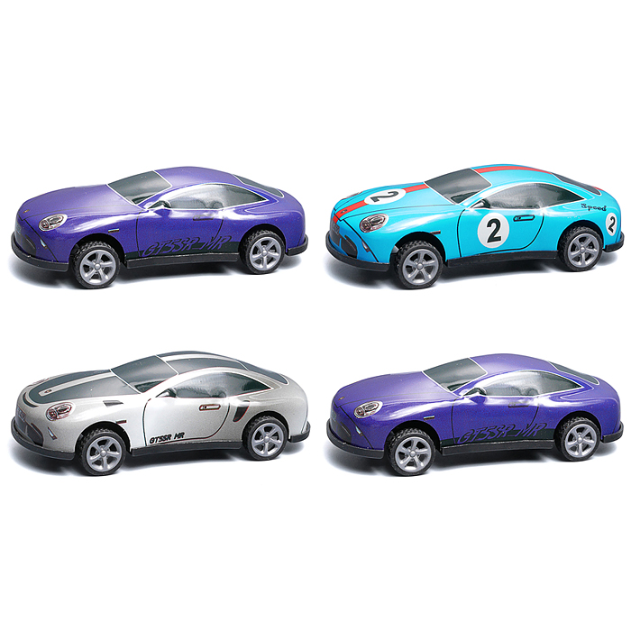 Набор машин MX-15 "Спорт авто" (4 шт, инерц) в пакете