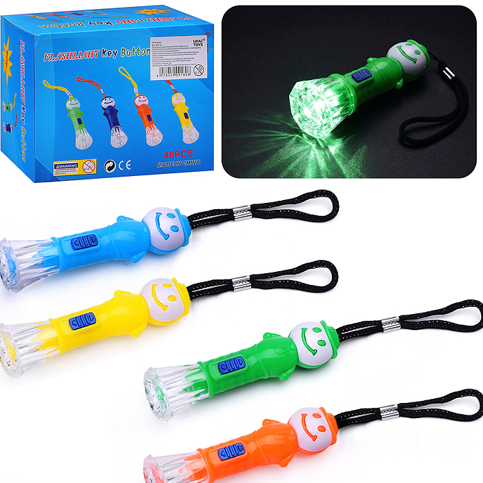 Фонарик 00-8376 "Смайлик-лампочка" в коробке