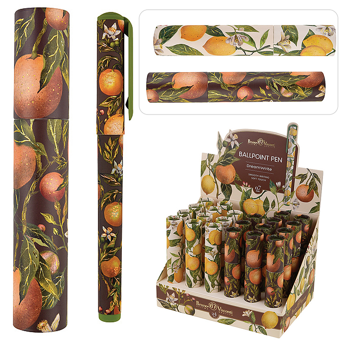 Ручка "Dreamwrite. Flora. Paradise" шариковая 0.7 мм, синяя, в подарочной тубе