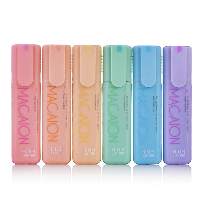 Набор  пастельных маркеров-выделителей 6 цветов в наборе, ПВП упаковка с европодвесом 