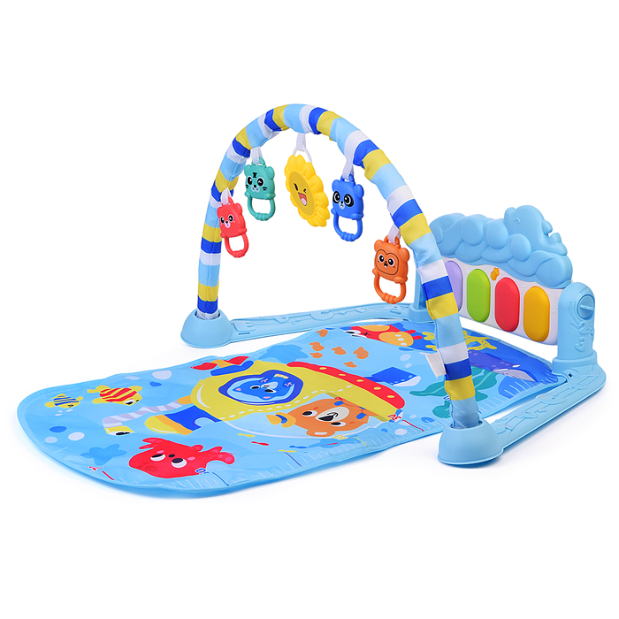 Коврик развивающий 368-82B "В подводной лодке" с ростомером, в коробке