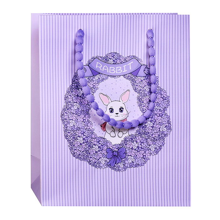 Пакет подарочный 00-7732 "Искренний подарок" 24,5*19,5*9,5 см.