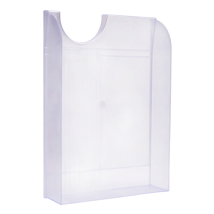 Лоток для бумаг горизонтальный размер 34,5x25,3x6,5 см, прозрачный бесцветный