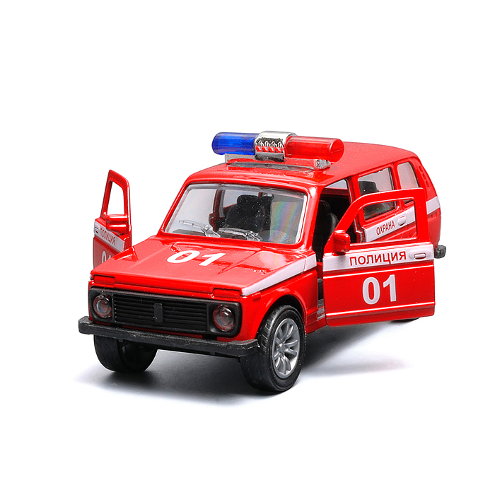 Пожарная охрана инерционная машинка вид В die-cast , 1:32