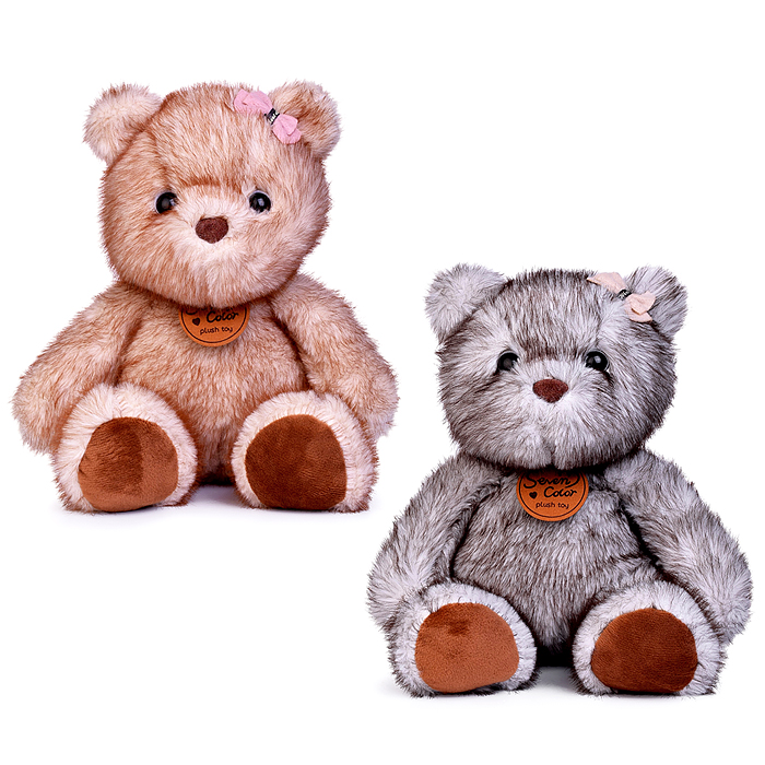 Мягкая игрушка M1721 "Медведь с заколочкой" 28 см