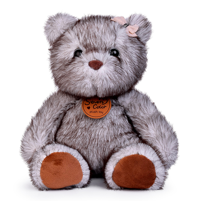 Мягкая игрушка M1721 "Медведь с заколочкой" 28 см