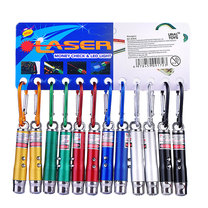 Фонарик 00-8368 "Лазер-указка2" в пакете