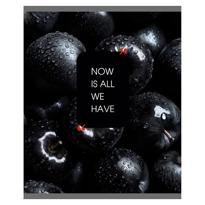 Тетрадь 48л. клетка "Natural Black" А5 скрепка