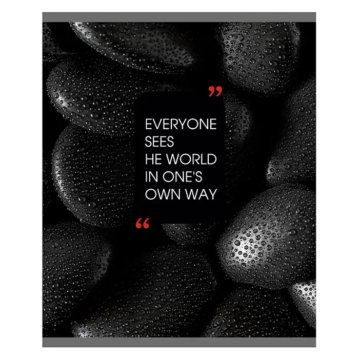 Тетрадь 48л. клетка "Natural Black" А5 скрепка