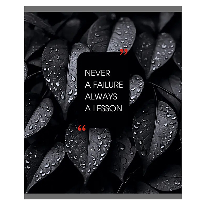 Тетрадь 48л. клетка "Natural Black" А5 скрепка