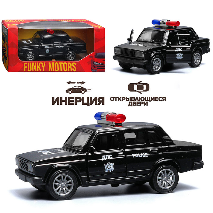 ДПС инерционная машинка вид С die-cast , 1:32