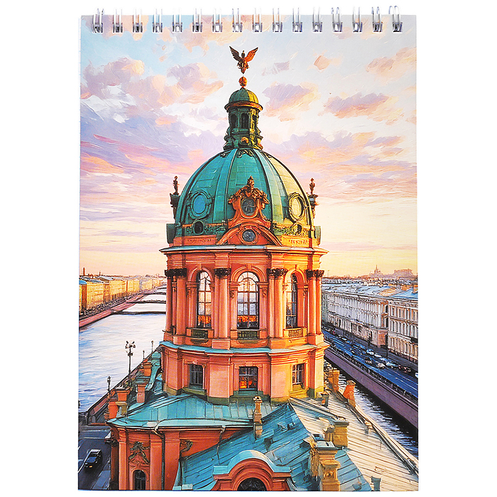 Блокноты А5 60л. "Волшебный город.1" гребень