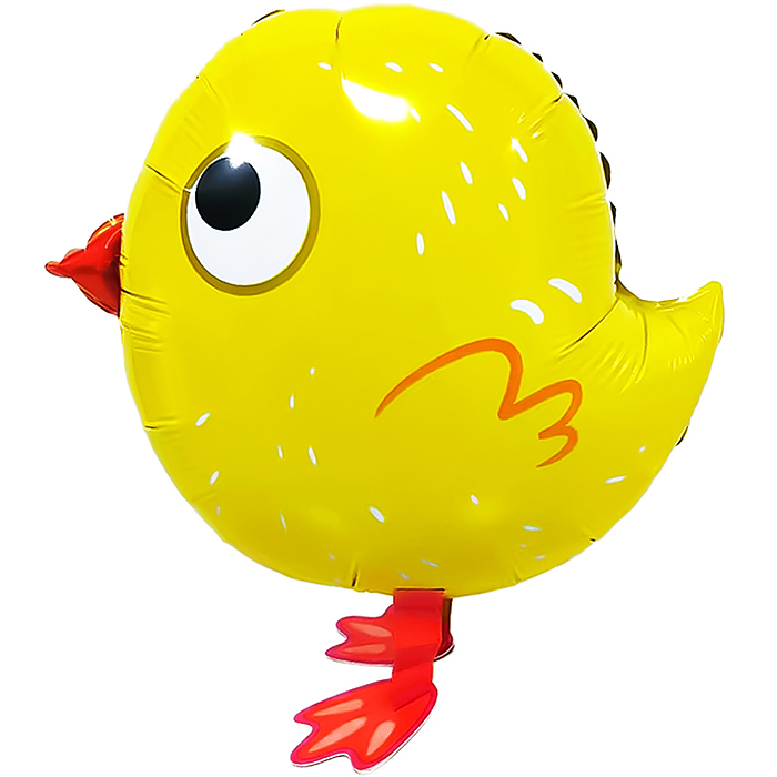 Шар 3D (18''/46 см) Ходячая Фигура, Цыпленок, 1 шт. в уп.