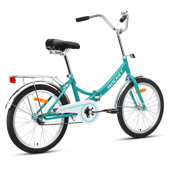 Велосипед 20" Rocket City Fold 20, цвет бирюзовый, размер 13,5"