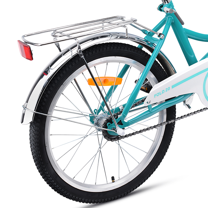 Велосипед 20" Rocket City Fold 20, цвет бирюзовый, размер 13,5"