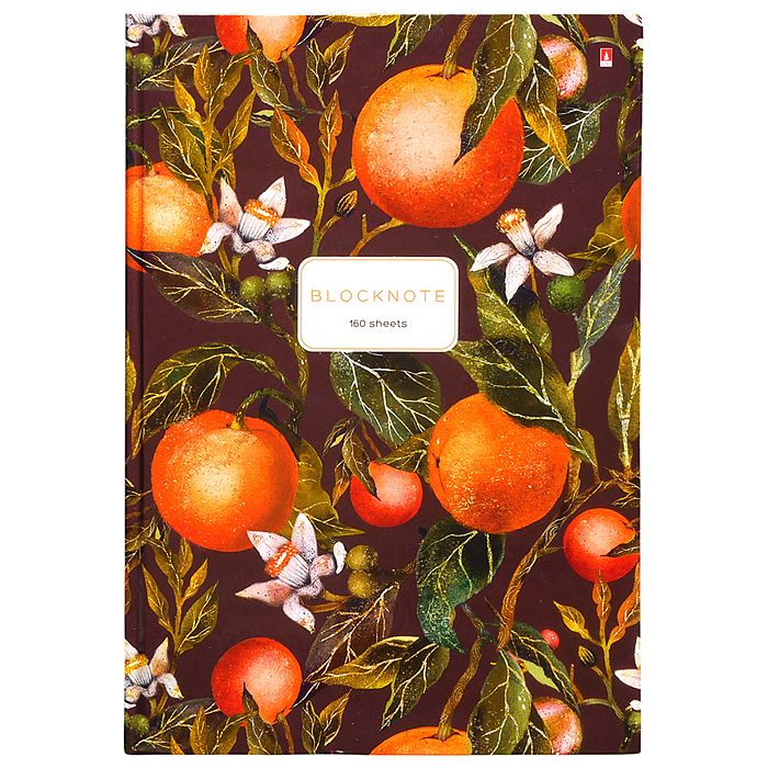 Блокнот-престиж А4 80 л. "Flora. Paradise. Oranges"