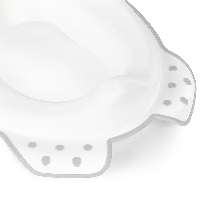 Накладка для унитаза детская (антискользящая) бело-серый