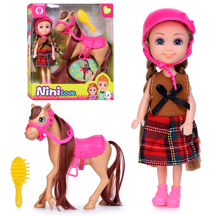 Кукла с аксессуарами 57850 "Бри и ее лошадка" в коробке