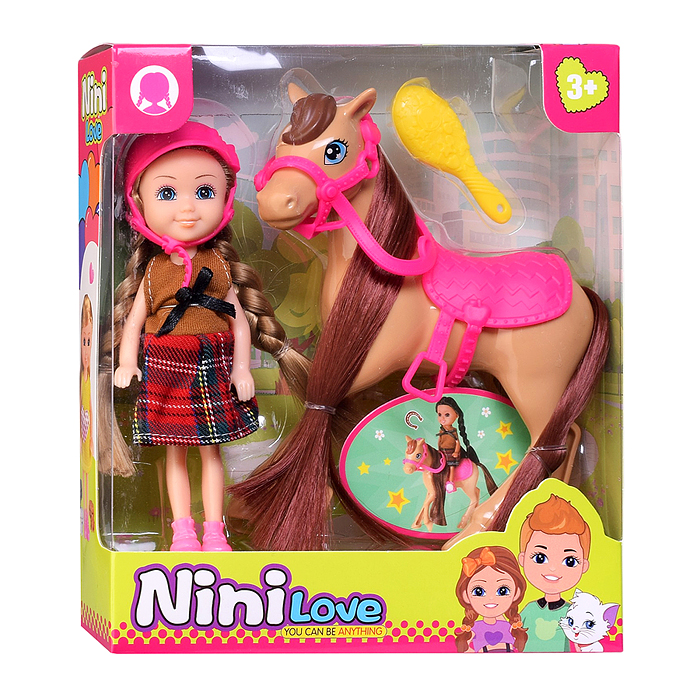 Кукла с аксессуарами 57850 "Бри и ее лошадка" в коробке