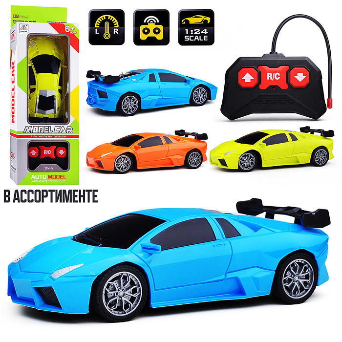 Машина 988-1K "Быстрые колеса" 1:24 р/у 27 MHz, в коробке