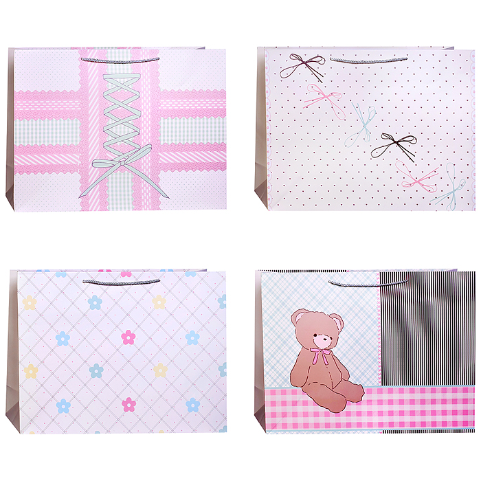 Пакет подарочный 00-7744 "Весёлые сюрпризы" 47*35*15см.