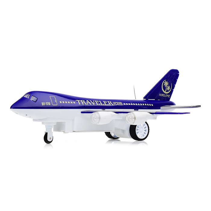 Самолет PY198-3A "Воздушный лайнер" р/у, 27MHz (с рулем управления), в коробке