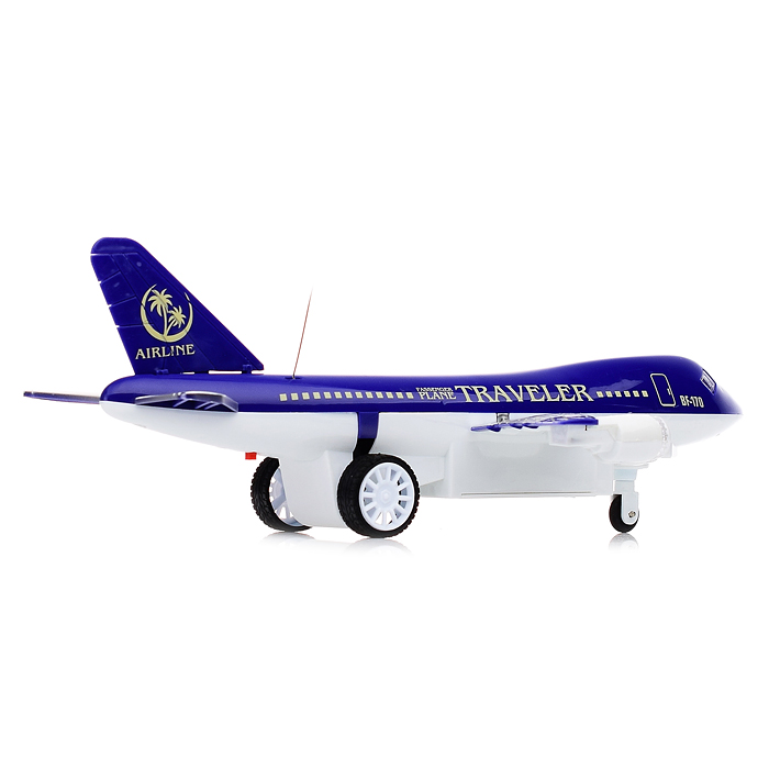 Самолет PY198-3A "Воздушный лайнер" р/у, 27MHz (с рулем управления), в коробке