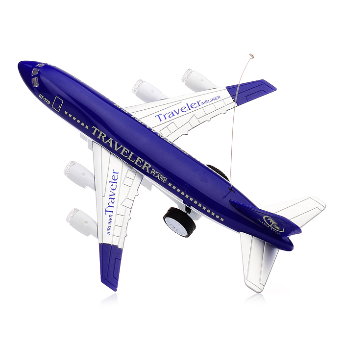 Самолет PY198-3A "Воздушный лайнер" р/у, 27MHz (с рулем управления), в коробке