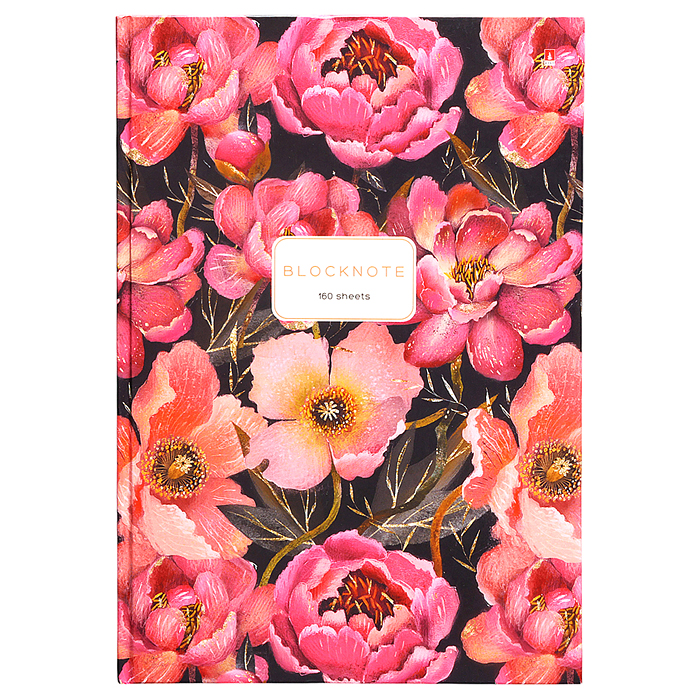 Блокнот-престиж А4 80 л. "Flora. Pink Blossom"