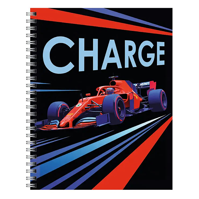 Тетрадь 96л. клетка "Formula-1" А5 гребень 