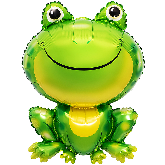 Шар (33''/84 см) Фигура, Лягушка, Зеленый, 1 шт. в уп.