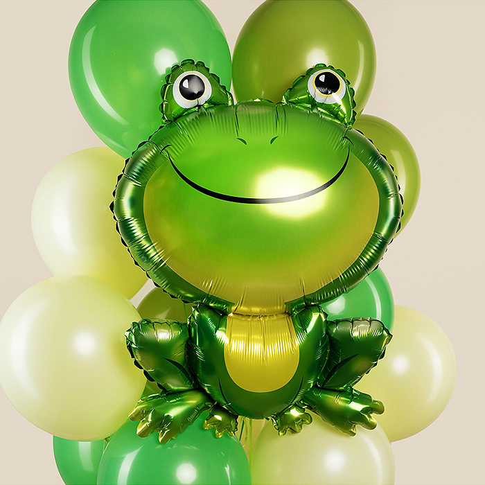 Шар (33''/84 см) Фигура, Лягушка, Зеленый, 1 шт. в уп.