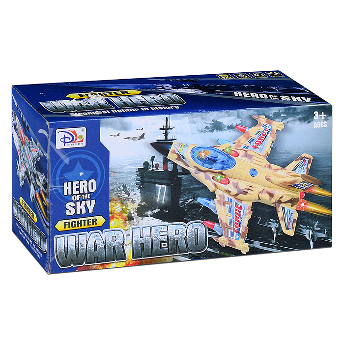 Самолет 5988-3B "Небесная защита-1" на батарейках, в коробке