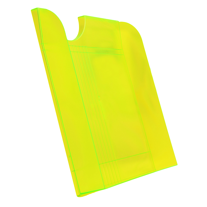 Лоток для бумаг горизонтальный размер 34,5x25,3x6,5 см, неоновый зеленый