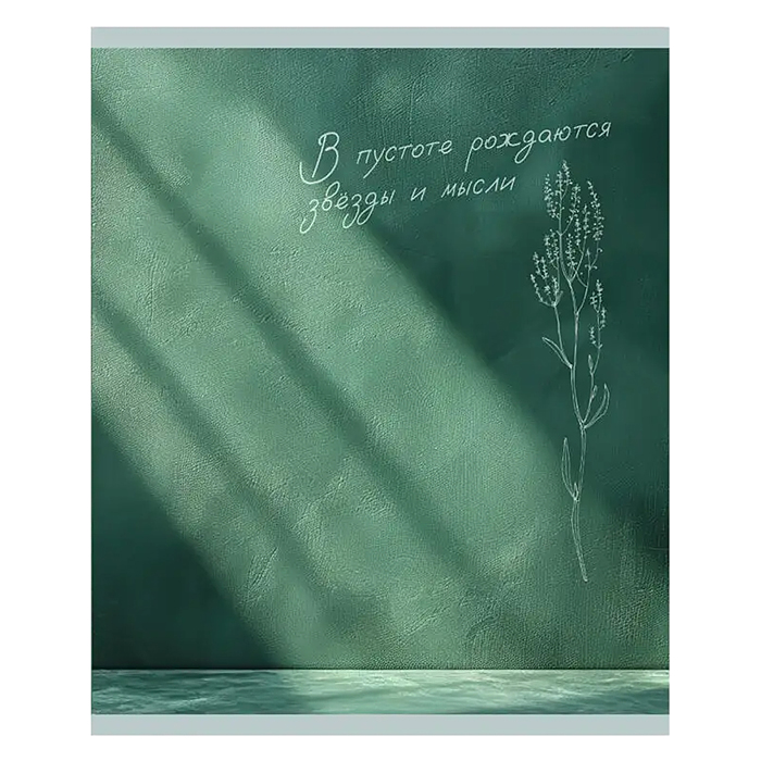 Тетрадь 96л. клетка "Тишина между строк"  А5 скрепка