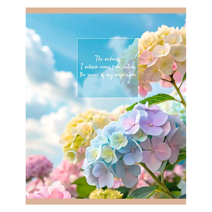 Тетрадь 48л. клетка "Нежный рассвет" А5 скрепка