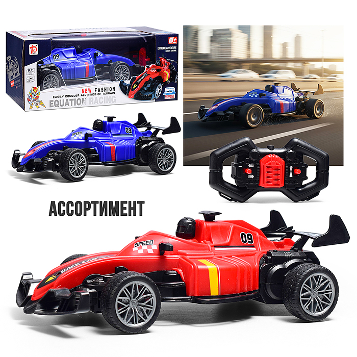 Машина DY1888-66A "Гоночный болид" р/у, 27 MHz (свет, звук, USB) в коробке