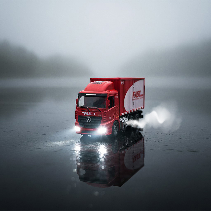 Машина 689-965 "Грузовик" 1:20, р/у, 27 MHz, (USB) в коробке 