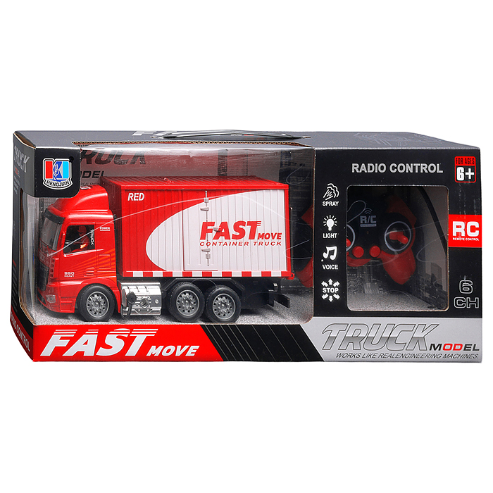 Машина 689-965 "Грузовик" 1:20, р/у, 27 MHz, (USB) в коробке 