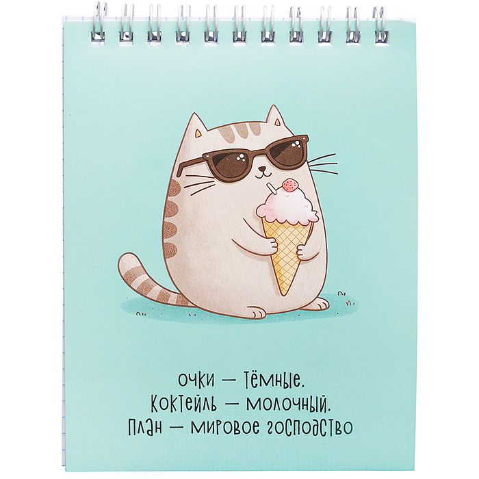 Блокноты А6 60л "Мурчаши.2" гребень