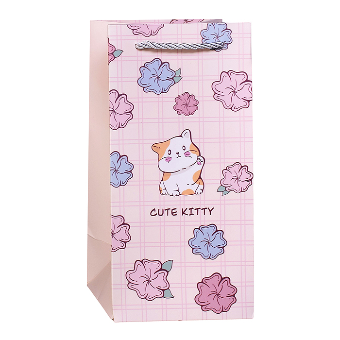 Пакет подарочный 00-7741 "Нежный подарок" 24,5*12*10см.