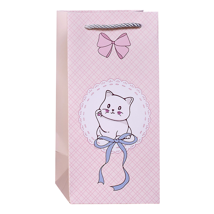 Пакет подарочный 00-7741 "Нежный подарок" 24,5*12*10см.