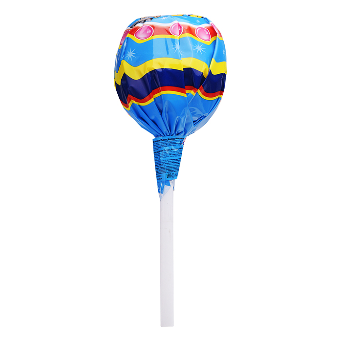 Лизунец MAXI. Карамель на палочке с жевательной резинкой и подарком в наборе, для мальчиков 125гр*24