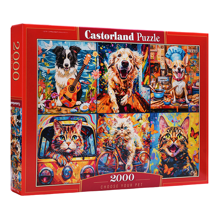 Пазлы 2000 "Выбери своего питомца, коллаж"