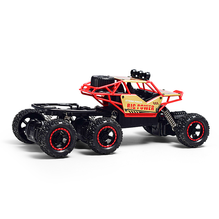 Машина DY1888-44A "Багги" с вертолетом р/у, 27 MHz (свет, USB) в коробке