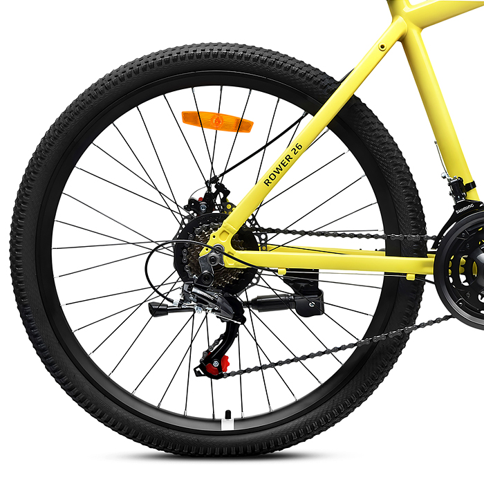 Велосипед 26" Rocket Rower, цвет желтый, размер 18"