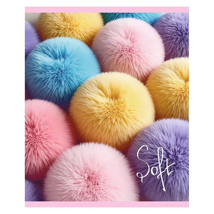 Тетрадь 48л. клетка "Soft" А5 скрепка