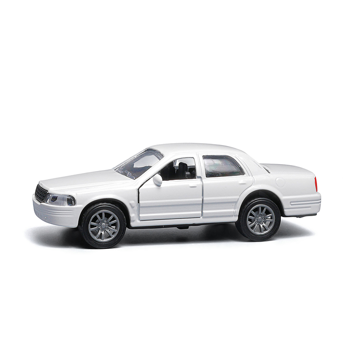 Серебристая инерционная машинка вид С die-cast , 1:32